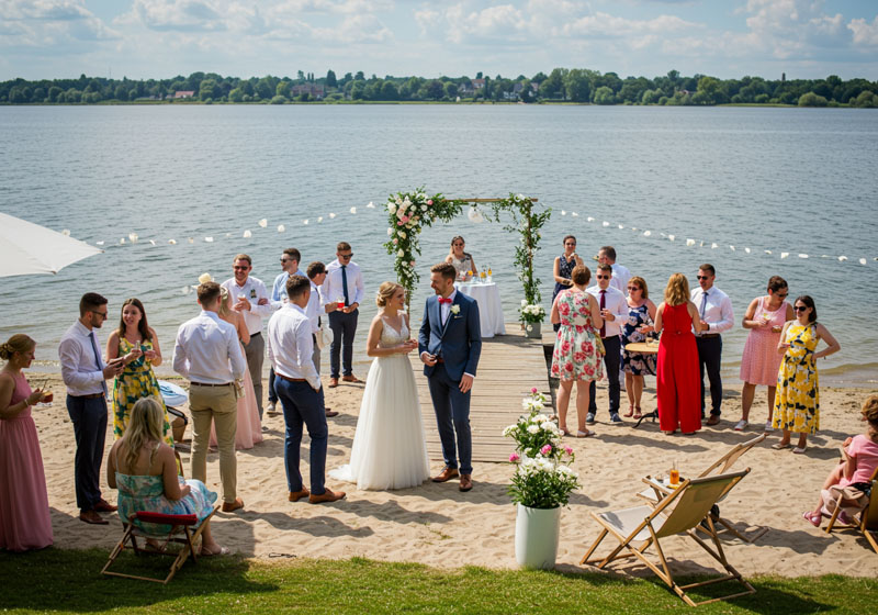 Hochzeit an einem See